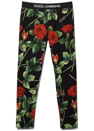 Dolce & Gabbana Kids легинсы с принтом