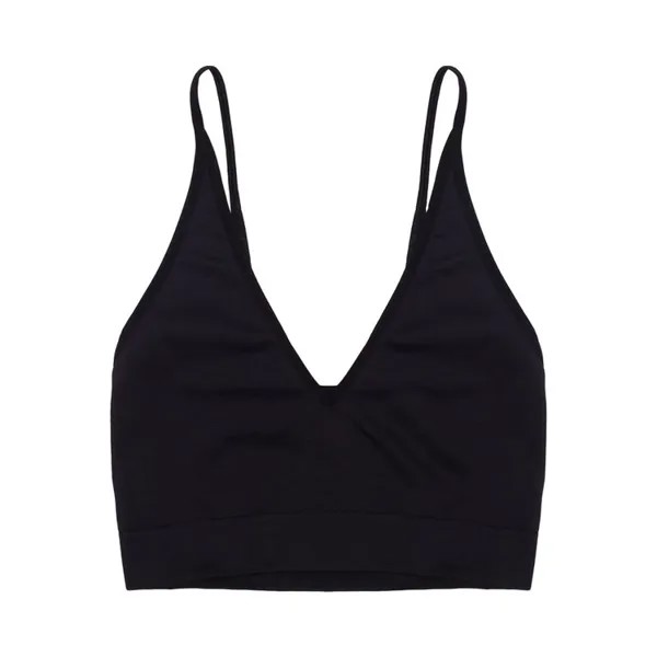 Топ Rick Owens V Neck Bra Top, черный