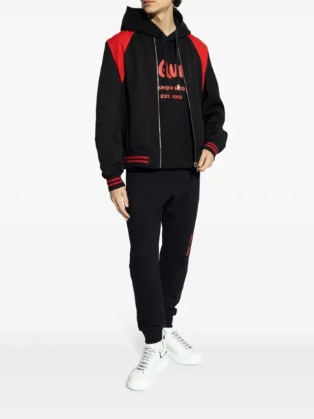 Alexander McQueen двухцветная двусторонняя куртка-бомбер, черный