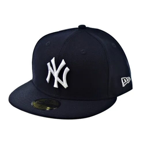 Мужская кепка New Era New York Yankees Wool 59Fifty Темно-синяя