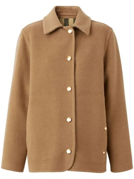 Burberry шерстяная куртка, нейтральный цвет