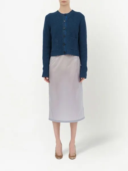 Maison Margiela кардиган с круглым вырезом, синий