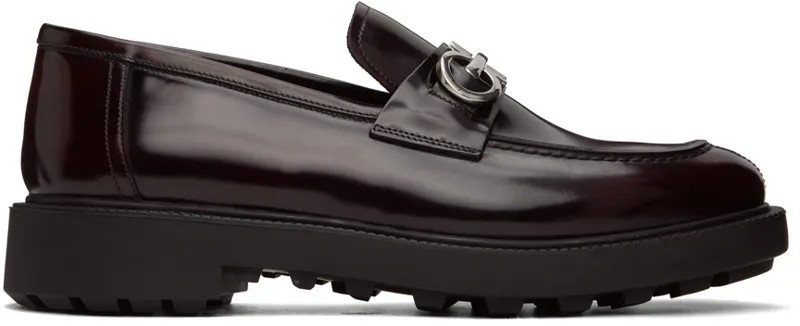 Бордовые лоферы Gancini Ferragamo