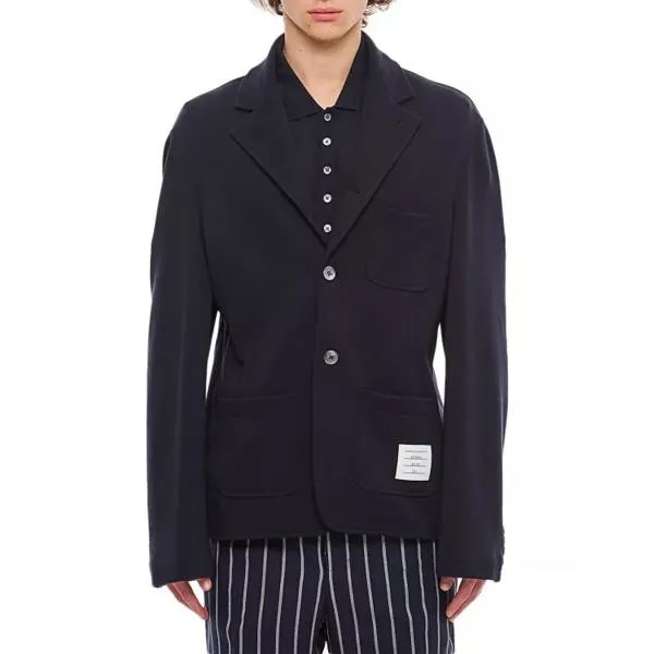 Куртка sport wool jacket Thom Browne, синий