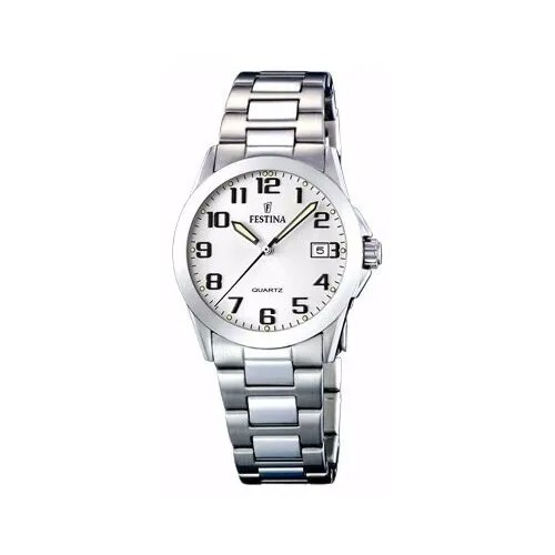 Наручные часы FESTINA женские F16377/7 кварцевые, водонепроницаемые, подсветка стрелок