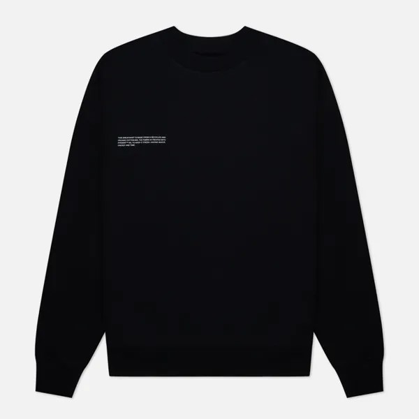 Мужская толстовка PANGAIA 365 Basic Signature Crew Neck чёрный, Размер XXS