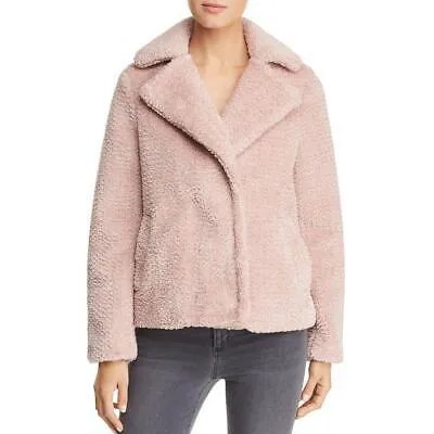 Vero Moda Женское розовое зимнее короткое пальто из искусственного меха Верхняя одежда L BHFO 1549