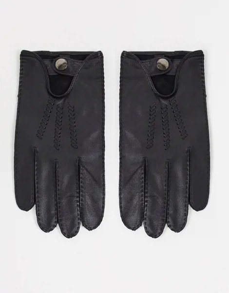 Черные перчатки для вождения и сенсорных гаджетов Barney's Original-Черный