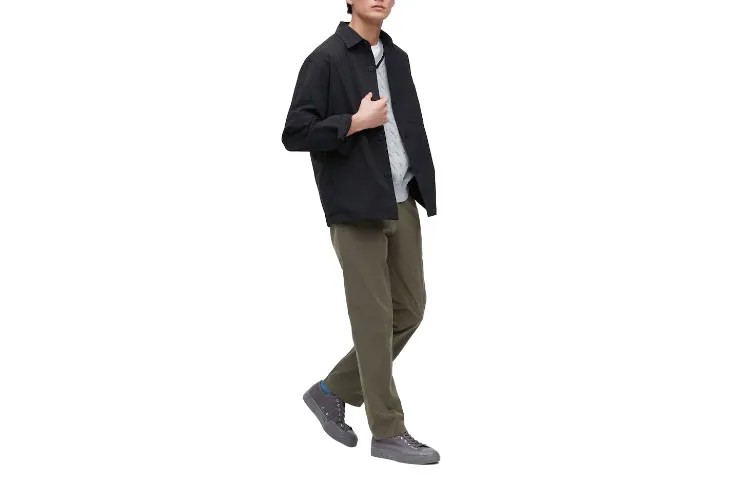 Костюм Брюки Мужские Тимьян Uniqlo, цвет Thyme