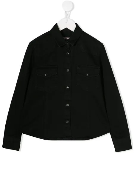 MSGM Kids рубашка с логотипом