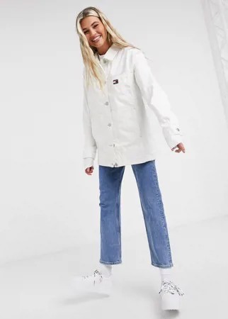 Белая куртка Tommy Jeans-Белый