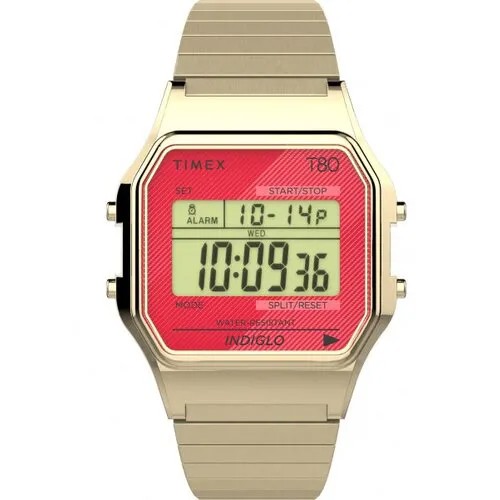 Наручные часы TIMEX T80 TW2V19200, золотой, желтый