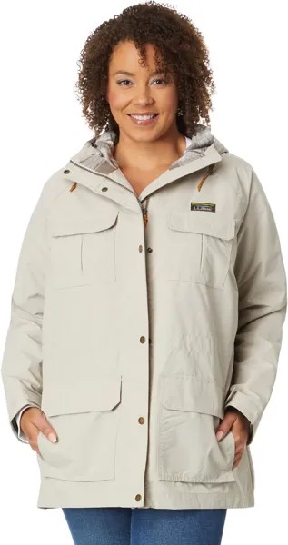 Куртка Plus Size Mountain Classic Water Resistant Jacket L.L.Bean, цвет Gray Birch