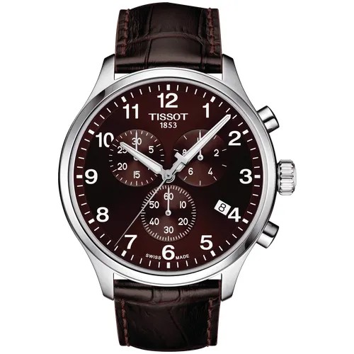 Наручные часы TISSOT T-Sport, серебряный, коричневый