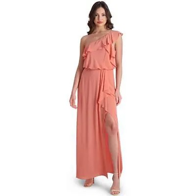 Женское вечернее платье подружки невесты BCBGMAXAZRIA оранжевого цвета с георгином 6 BHFO 3427