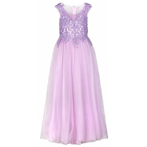 Платье Ciao Kids Collection, нарядное, однотонное, размер 8, фиолетовый