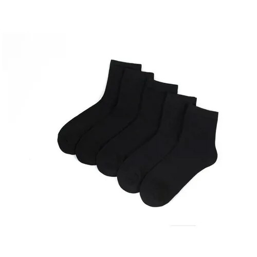 Мужские носки S-Family, 5 пар, 5 уп., классические, на Новый год, на 23 февраля, нескользящие, размер 41-44, черный