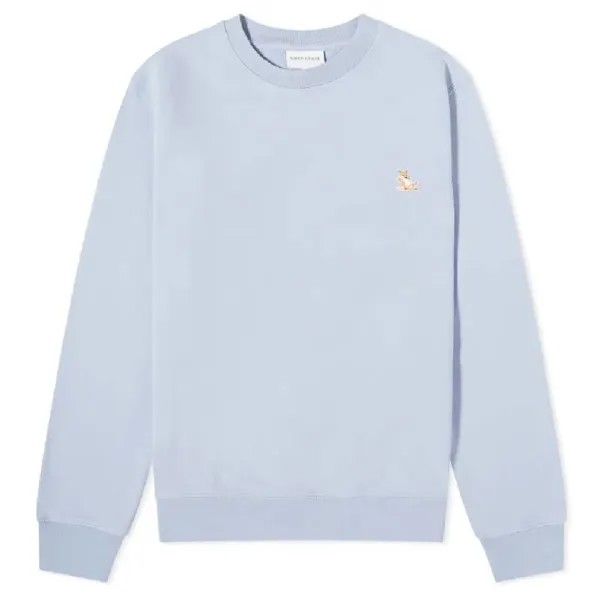 Толстовка Maison Kitsune Chillax Fox Patch Crew, голубой