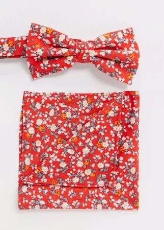 Галстук-бабочка и платок для пиджака Ben Sherman-Красный
