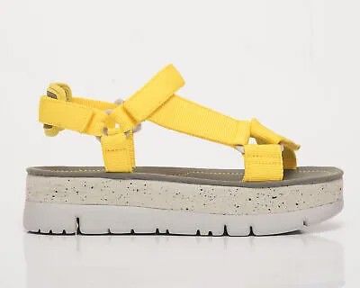 Женские желтые повседневные сандалии из переработанного ПЭТ желтого цвета Camper Oruga U Обувь