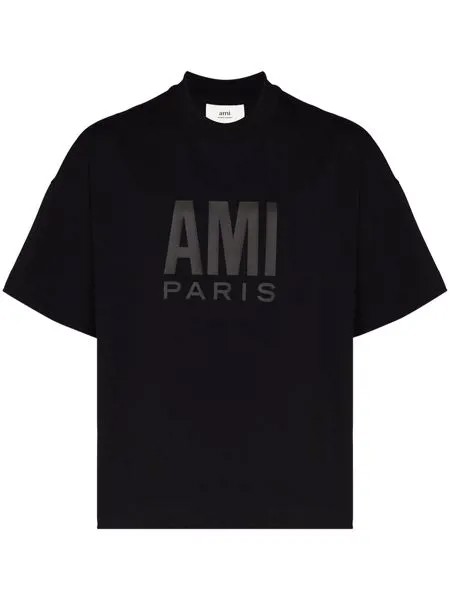 AMI Paris logo-print cotton T-shirt