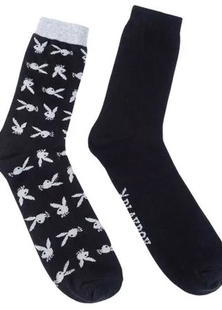 Носки мужские Playboy/Набор из 2 пар/ Черный 35/38