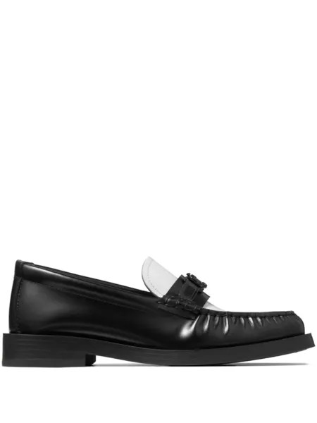Jimmy Choo лоферы Addie с логотипом, черный