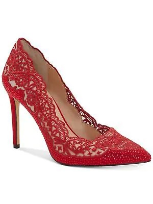 INC женские красные кружевные туфли со стразами Kyomi с острым носком на шпильках без шнуровки туфли-лодочки 7,5 м