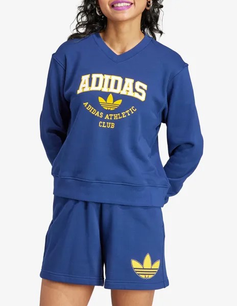 Толстовка с круглым вырезом Adidas Originals, синий