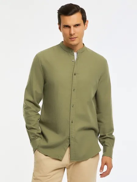 Рубашка мужская oodji 3L330008M-1 зеленая 2XL