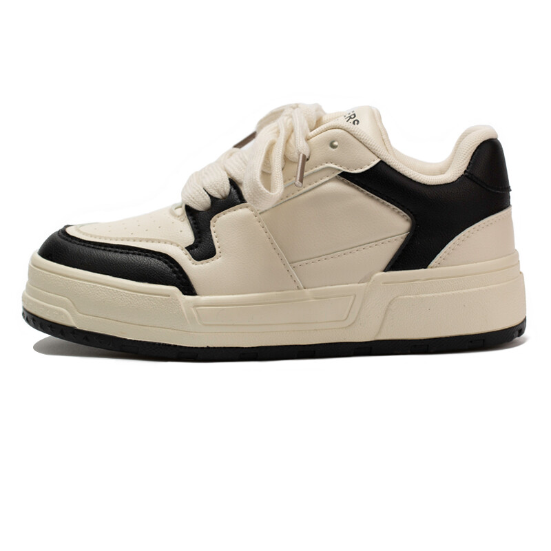 Кроссовки Zun'er Skateboarding Shoes Unisex Low-top, бежевый/черный