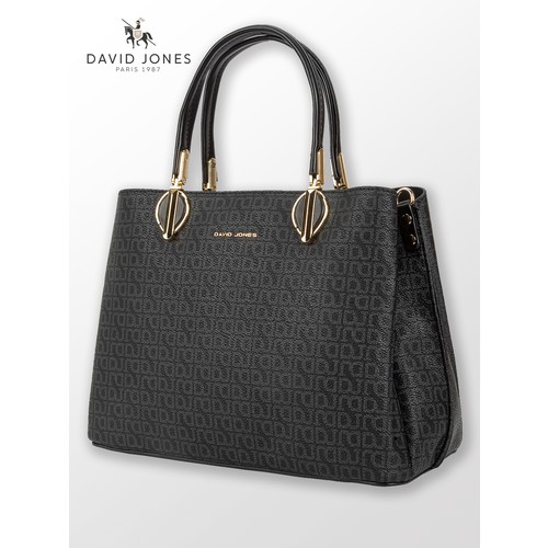 Сумка кросс-боди DAVID JONES, фактура гладкая, чёрный