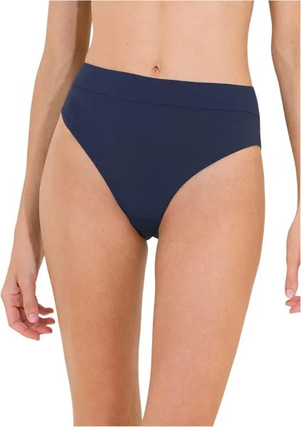 Плавки Maaji Pique Suzy Q High-Rise/High Leg Bottoms, цвет Blue Spruce