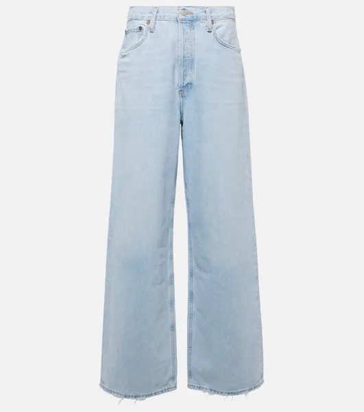 Джинсы широкого кроя Low Slung Baggy Agolde, синий