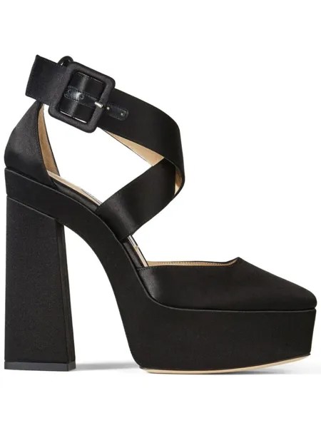 Jimmy Choo туфли Gian 140 на платформе, черный