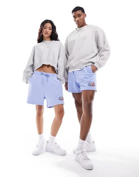 Синие пляжные шорты унисекс с овальным рисунком Tommy Jeans