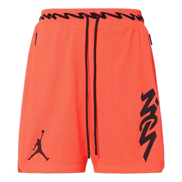 Шорты dri fit zion сетка баскетбол спортивные алфавитный принт быстросохнущие дышащие шорты красные Air Jordan, красный