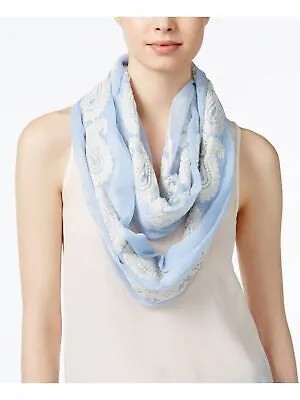 Женский румяный светло-голубой шарф Infinity INC с вышивкой