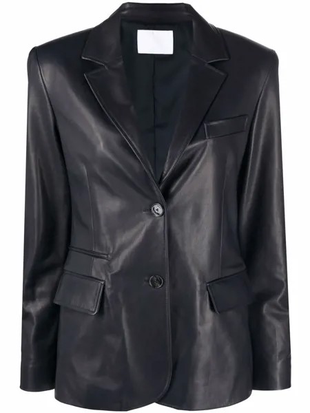 Drome single-breasted leather blazer