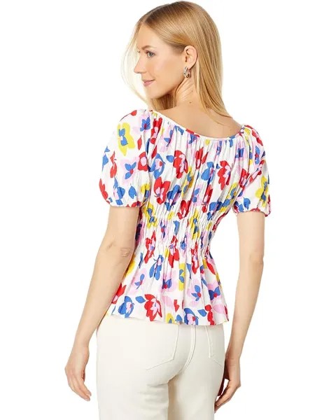 Топ Kate Spade New York Summer Flowers Riviera Top, цвет Cream Multi