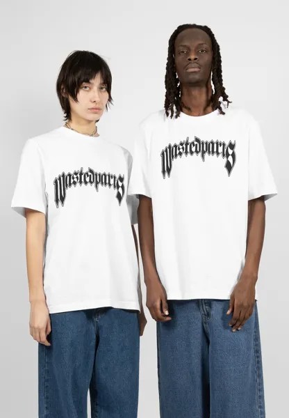 Футболка с принтом UNISEX PITCHER Wasted Paris, цвет white