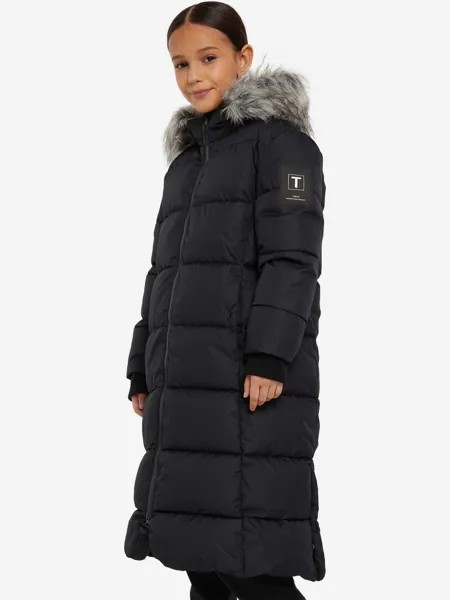 Пальто утепленное для девочек Tokka Tribe Orlov, Черный