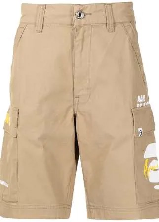 AAPE BY *A BATHING APE® шорты карго с логотипом