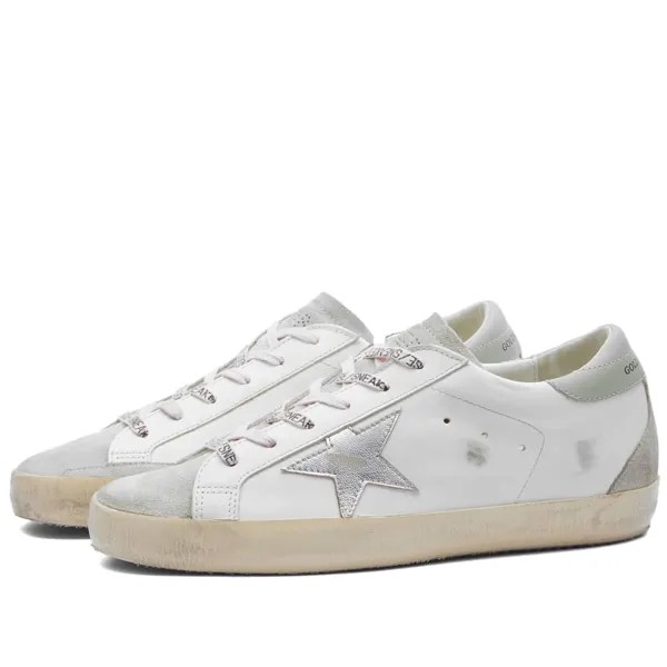 Кожаные кроссовки Golden Goose Super Star, мультиколор