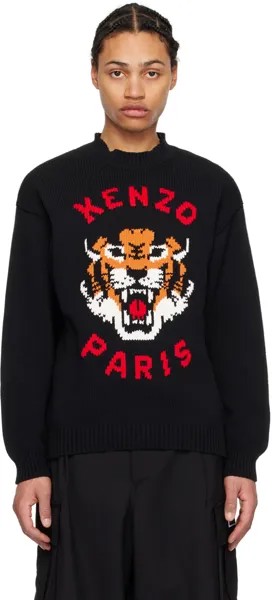 Черный свитер Paris Lucky Tiger Kenzo, цвет Black
