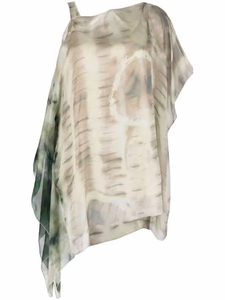 Antonelli шелковая блузка с абстрактным принтом