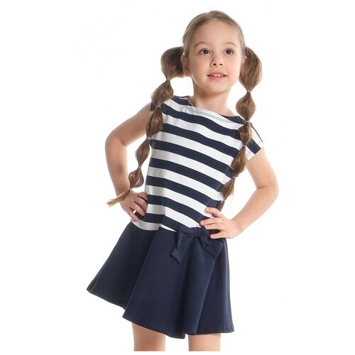 Платье Mini Maxi, модель 1312, цвет синий, размер 98