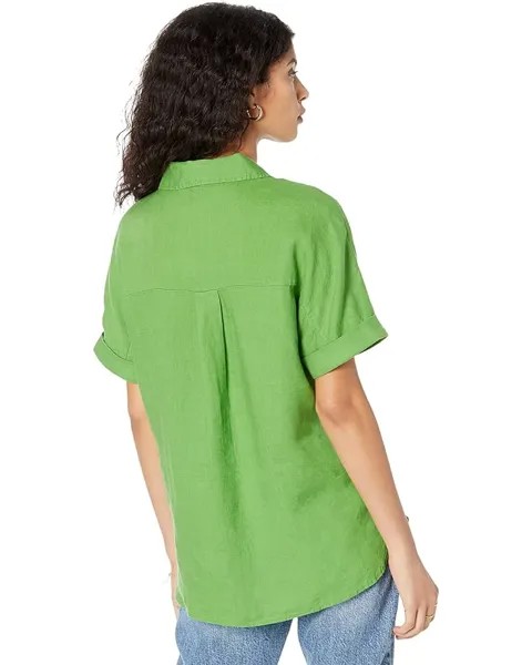 Рубашка MANGO Pai Shirt, цвет Bright Green