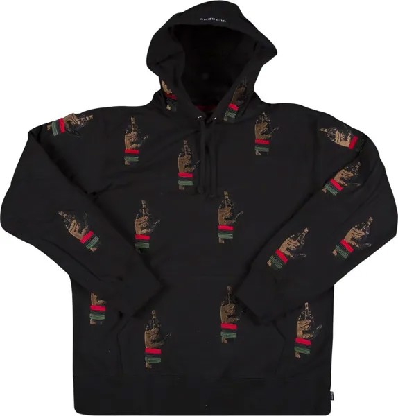 Толстовка Supreme Dead Prez RBG Embroidered Hooded Sweatshirt 'Black', черный