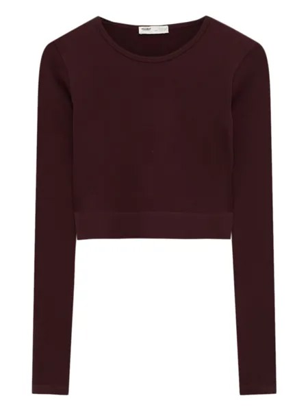 Лонгслив Pull&Bear, фиолетовый